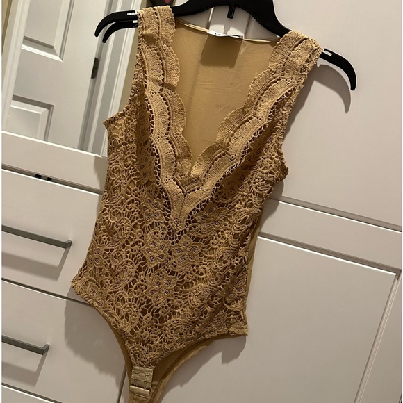 Tan/ Beige Bodysuit - Picture 4 of 5